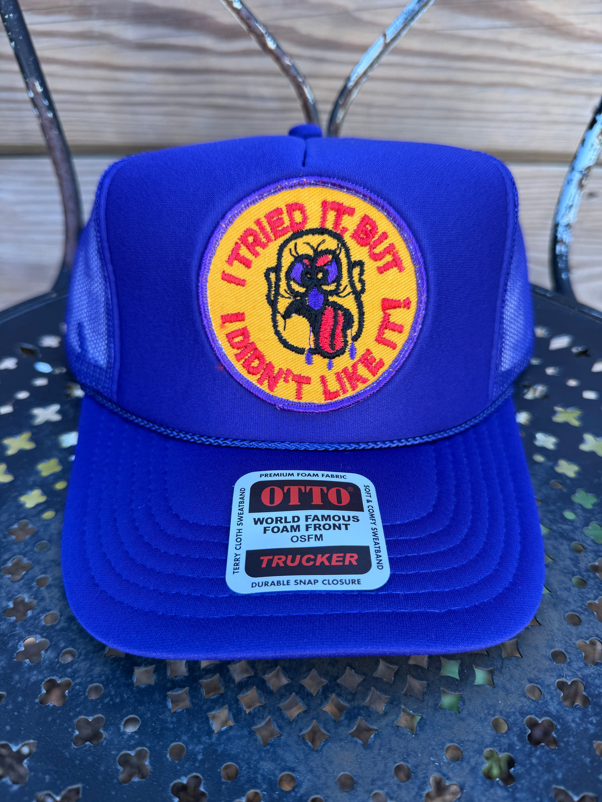 Trucker Hat featuring Vintage Patch- I tried it