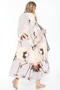 Story of the Crane Kimono Slate