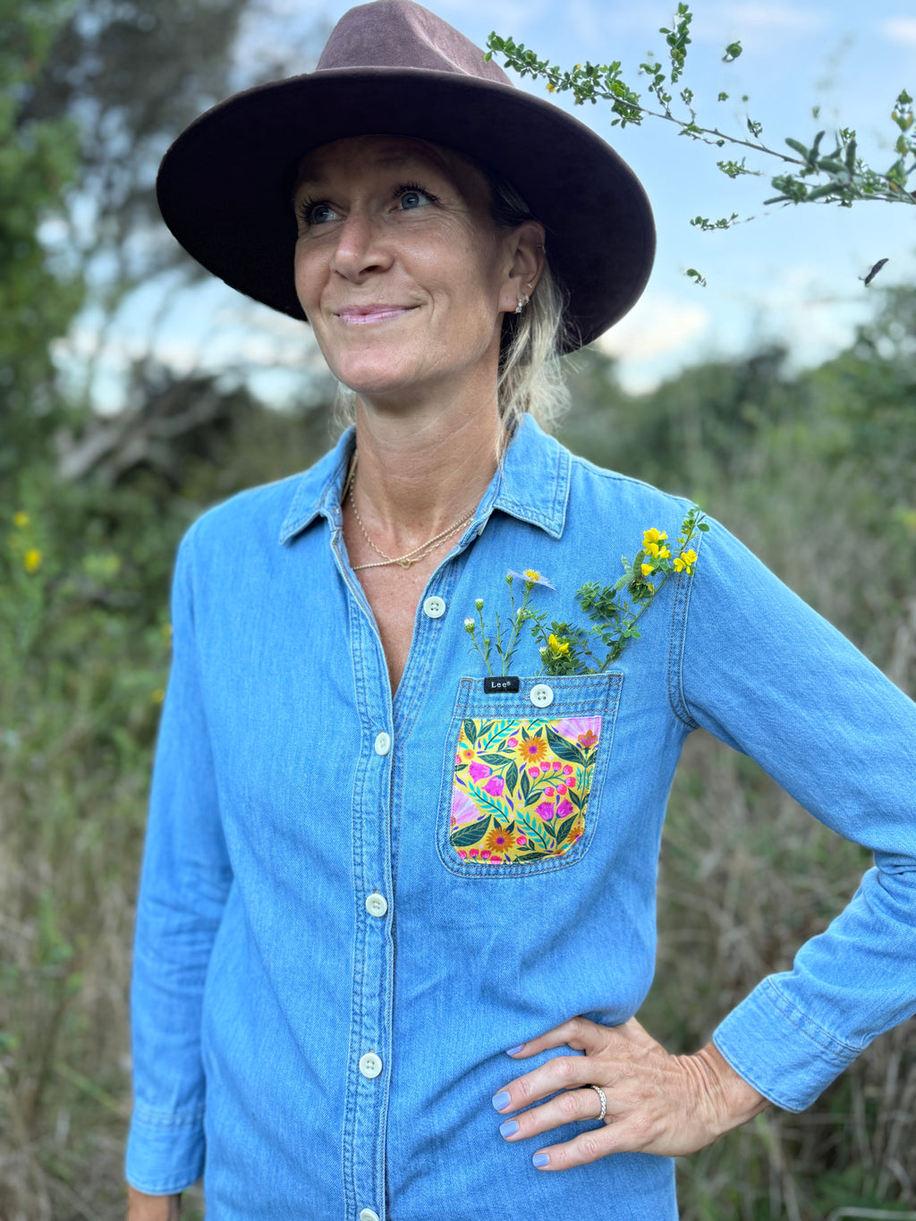 Wildflowers Denim Dress