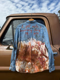 Ring of Fire Ice Dyed Denim Top