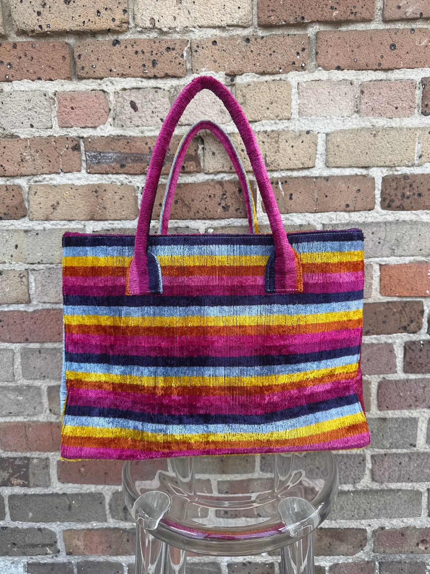 Nomad Silk Weekender Rainbow Stripes
