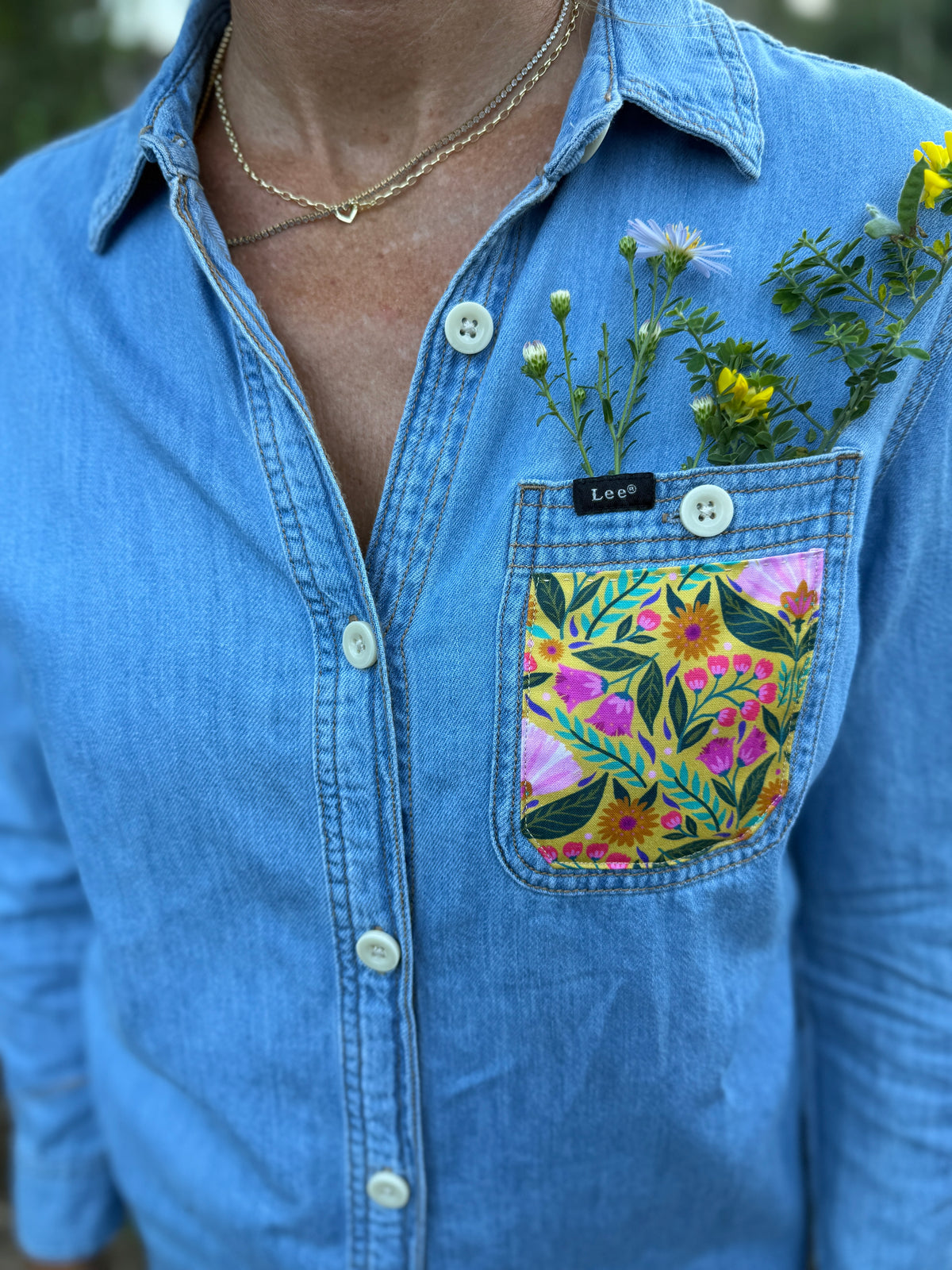 Wildflowers Denim Dress