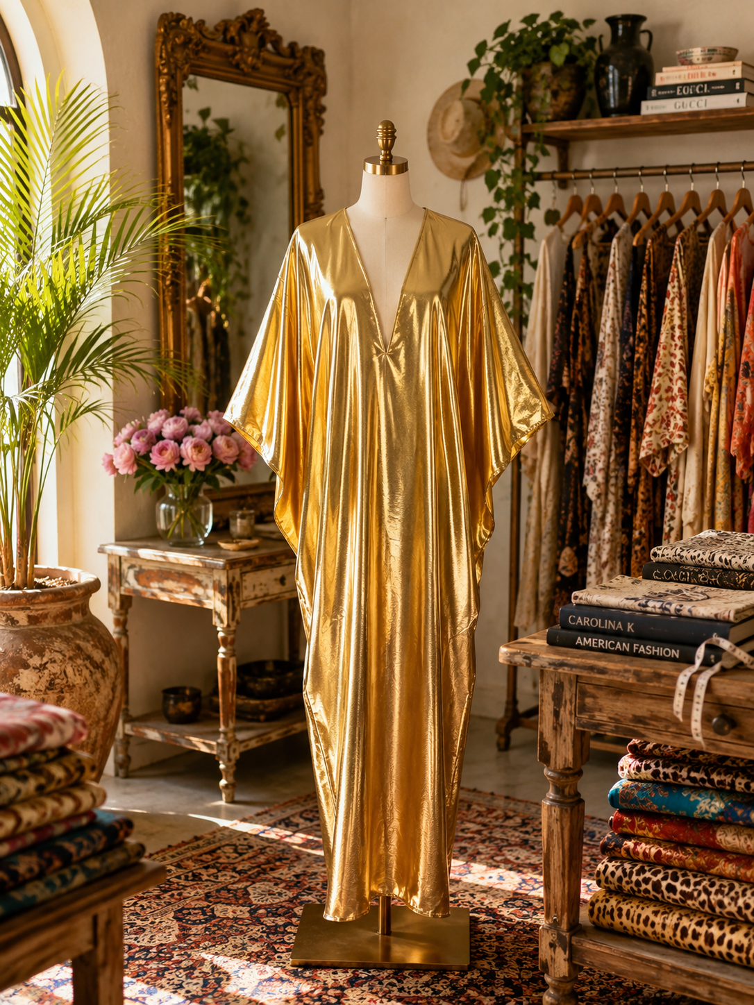 Auric Flash Gold Caftan