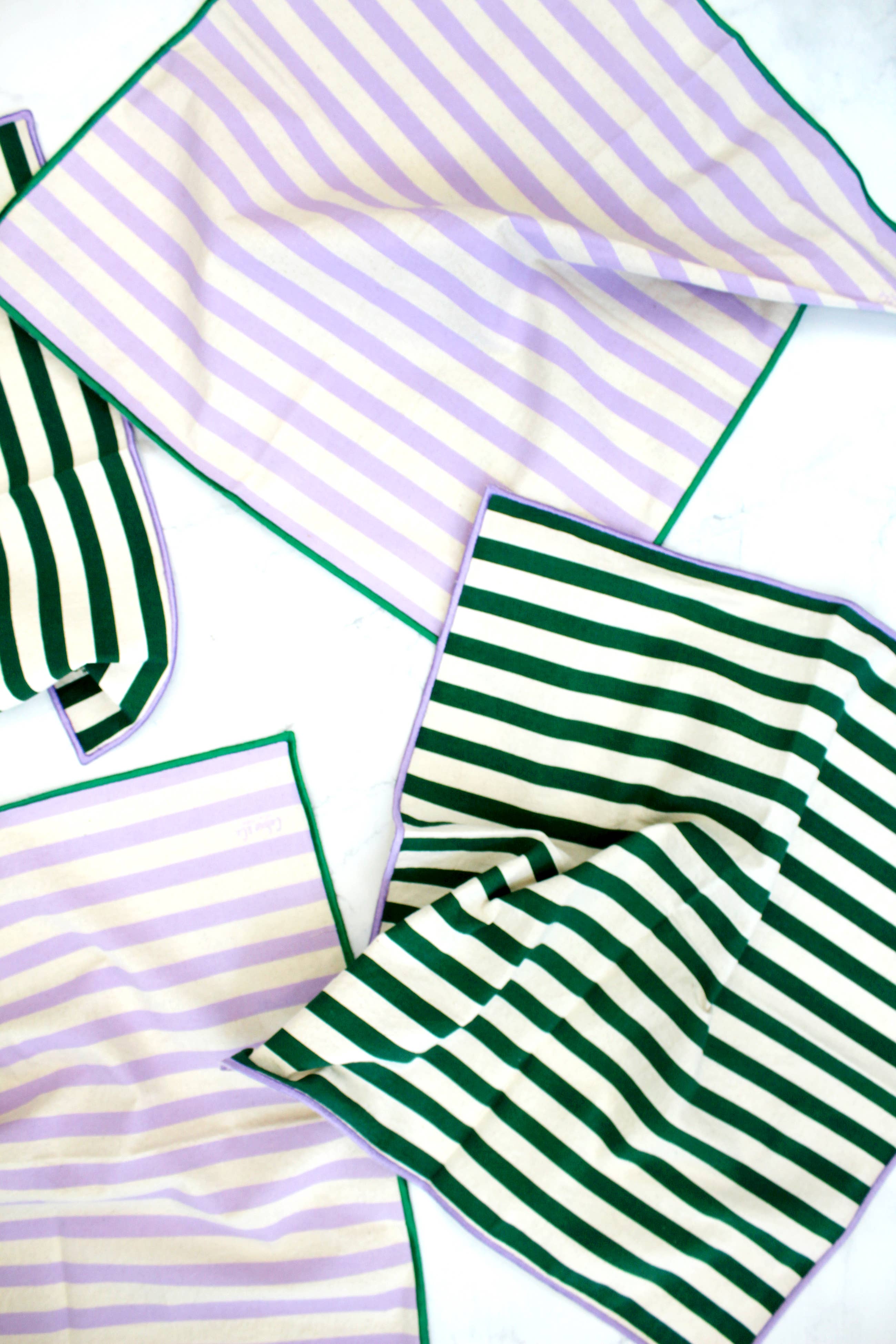 Striped Colorful Cloth Napkin Sets