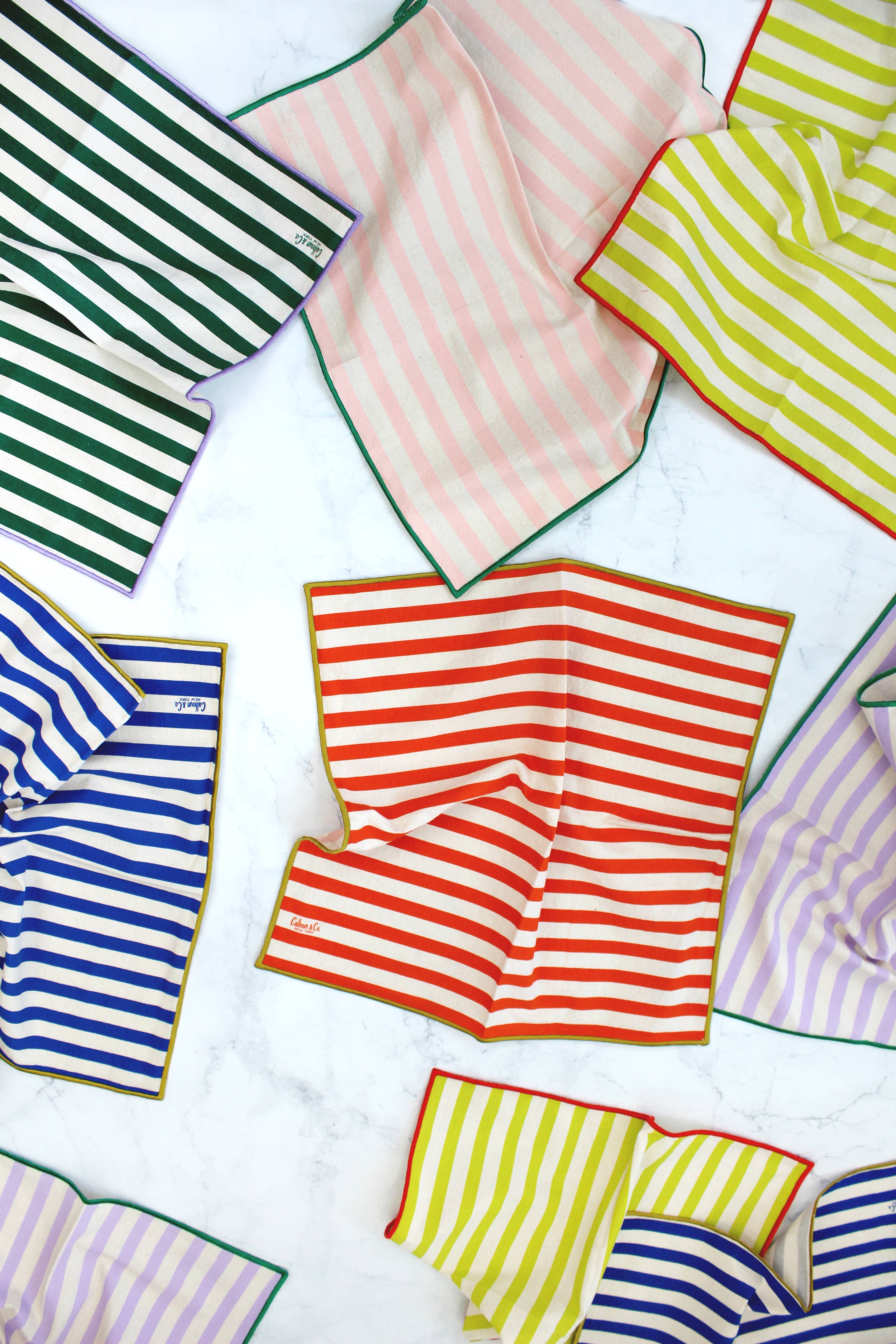 Striped Colorful Cloth Napkin Sets