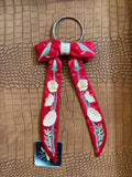 Ruby with White Prickly Poppies Mojave Desert Silk Clip Tie