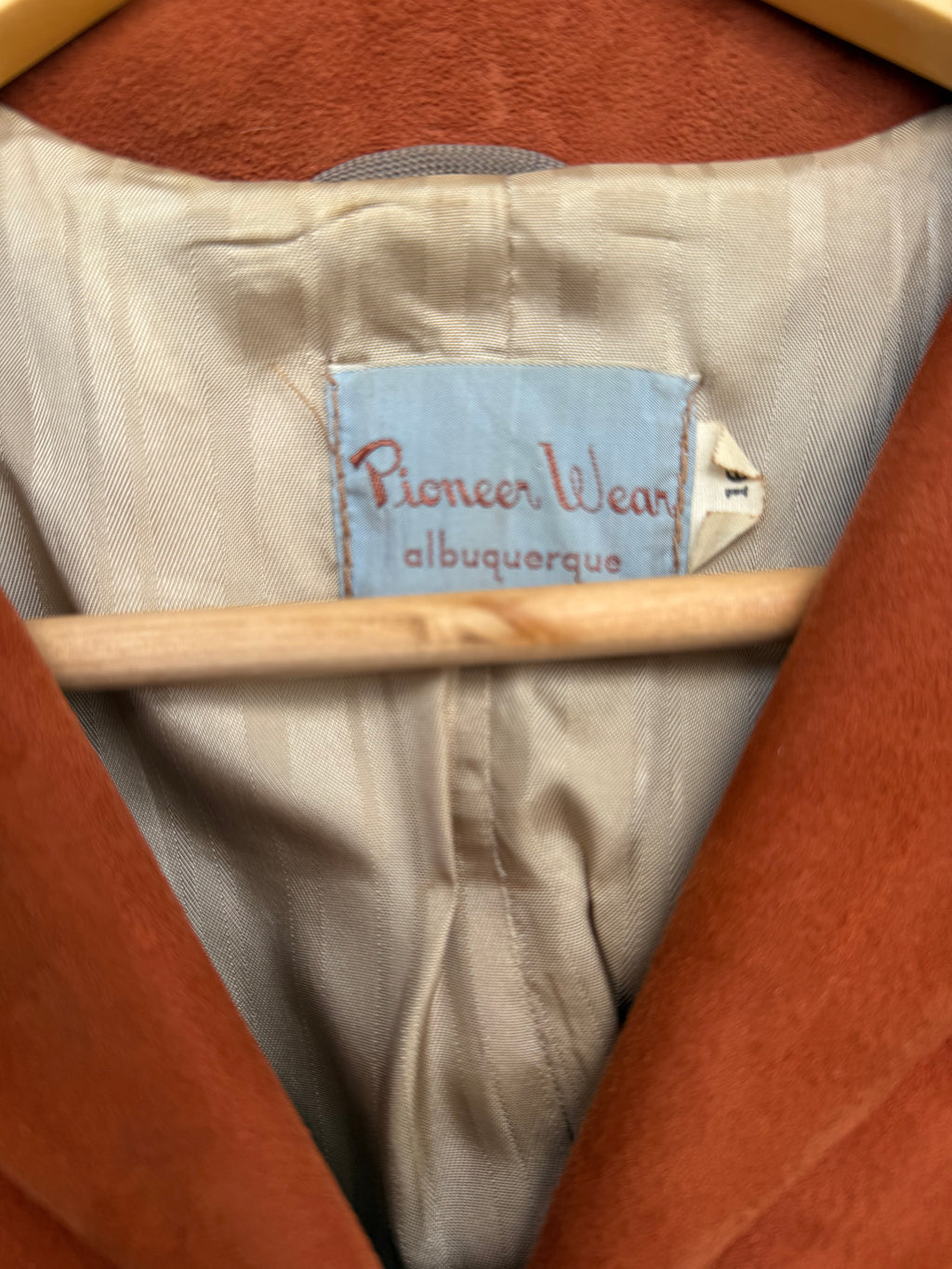 Vintage Pioneer Wear Fringe Suede Jacket with Beadwork