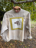 Hand Stitched Setter Dog Button Up
