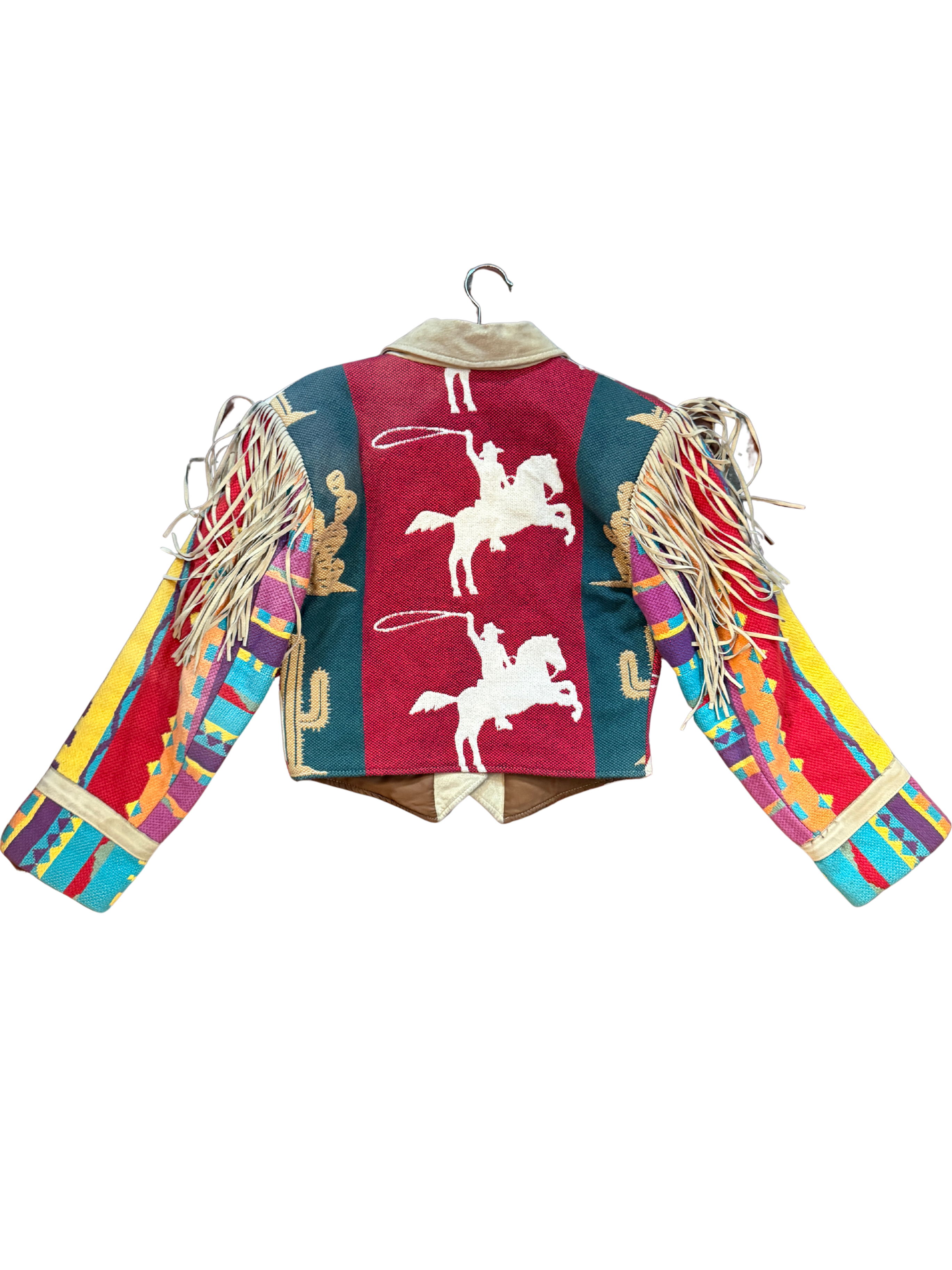 Vintage Pioneer Wear Multi-Color Cowboy Jacket