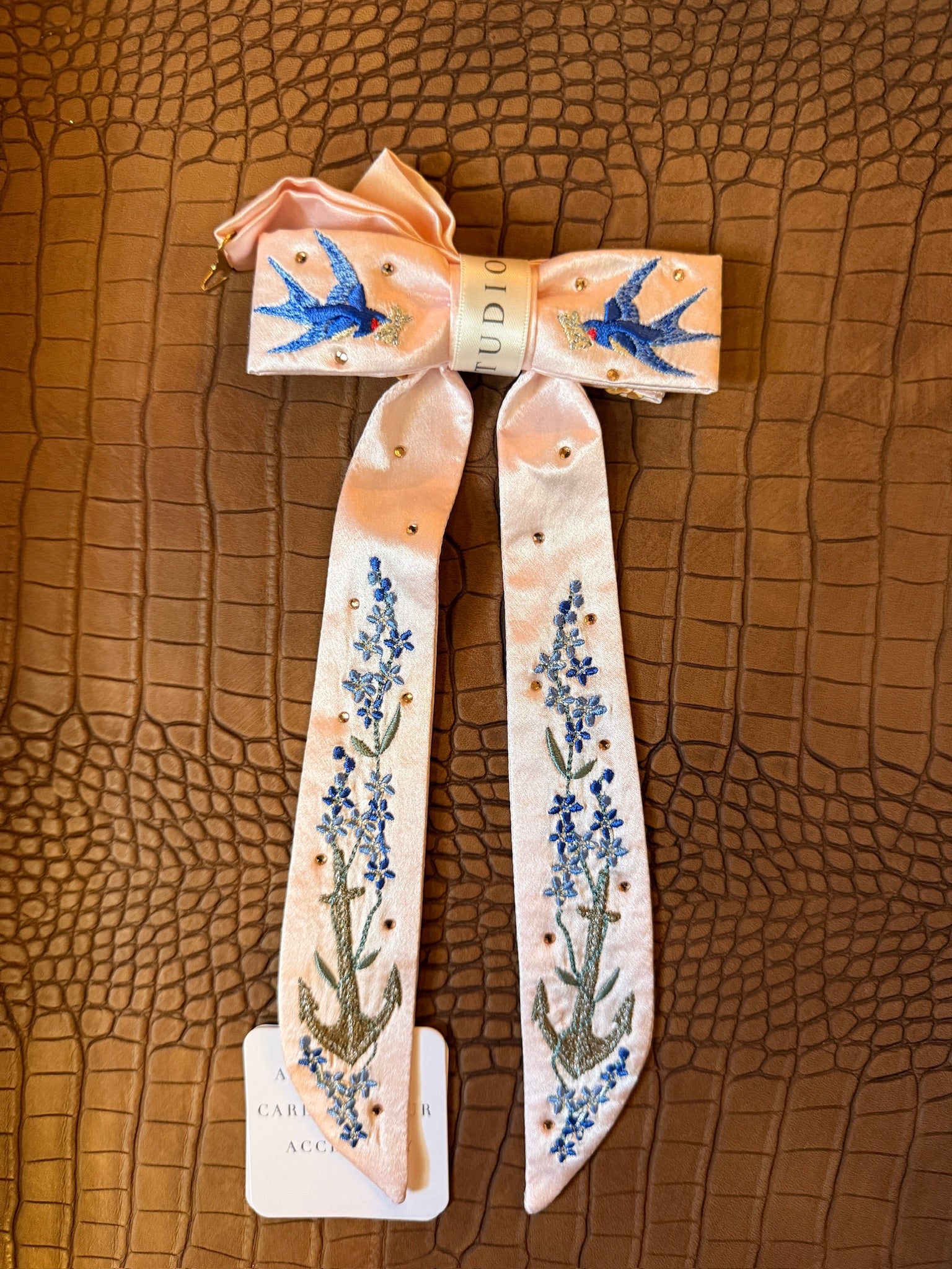 Swallows and Anchor Cowboy Charmer Silk Tie