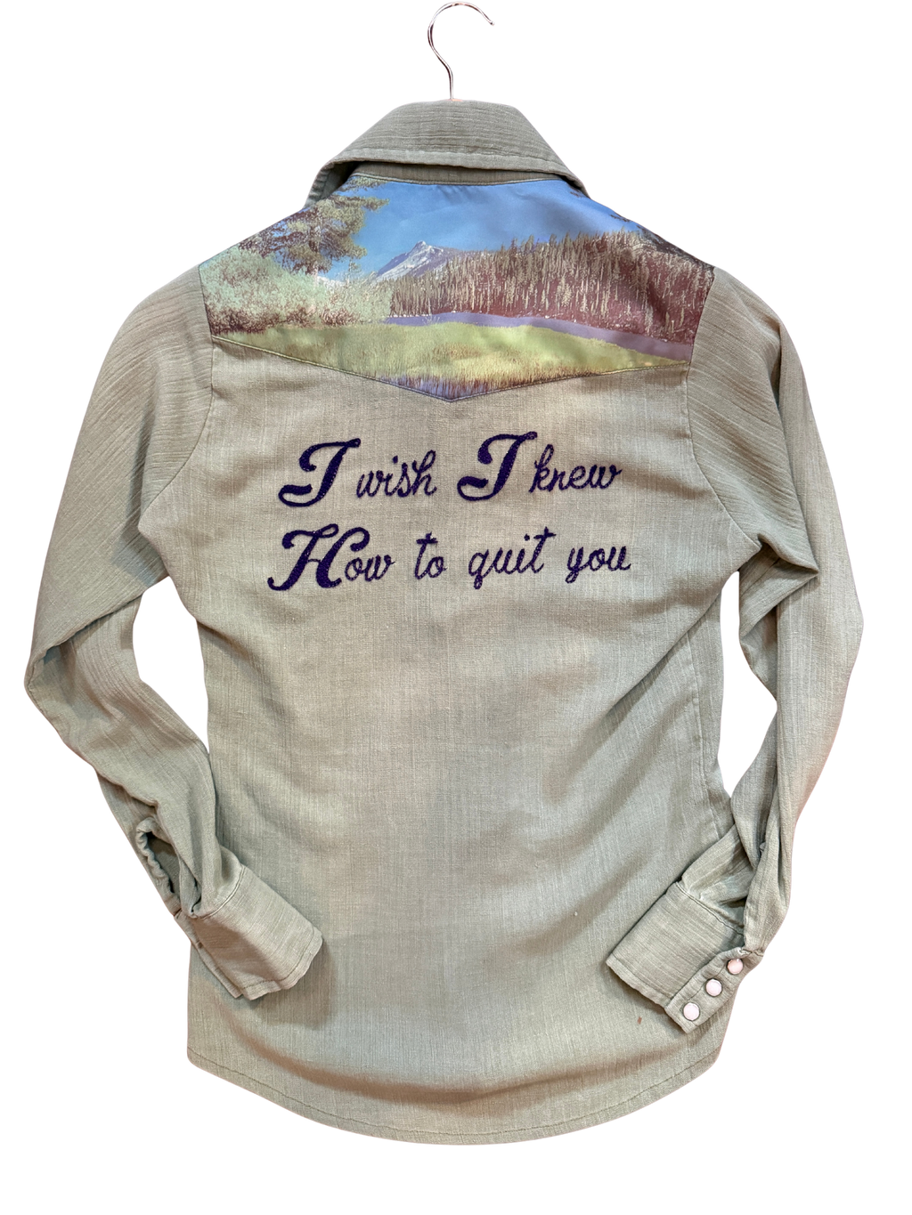 Vintage Brokeback Mountain Chainstitched Pearl Snap