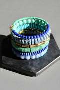 KYLB03 turquoise and cobalt wrap bracelet