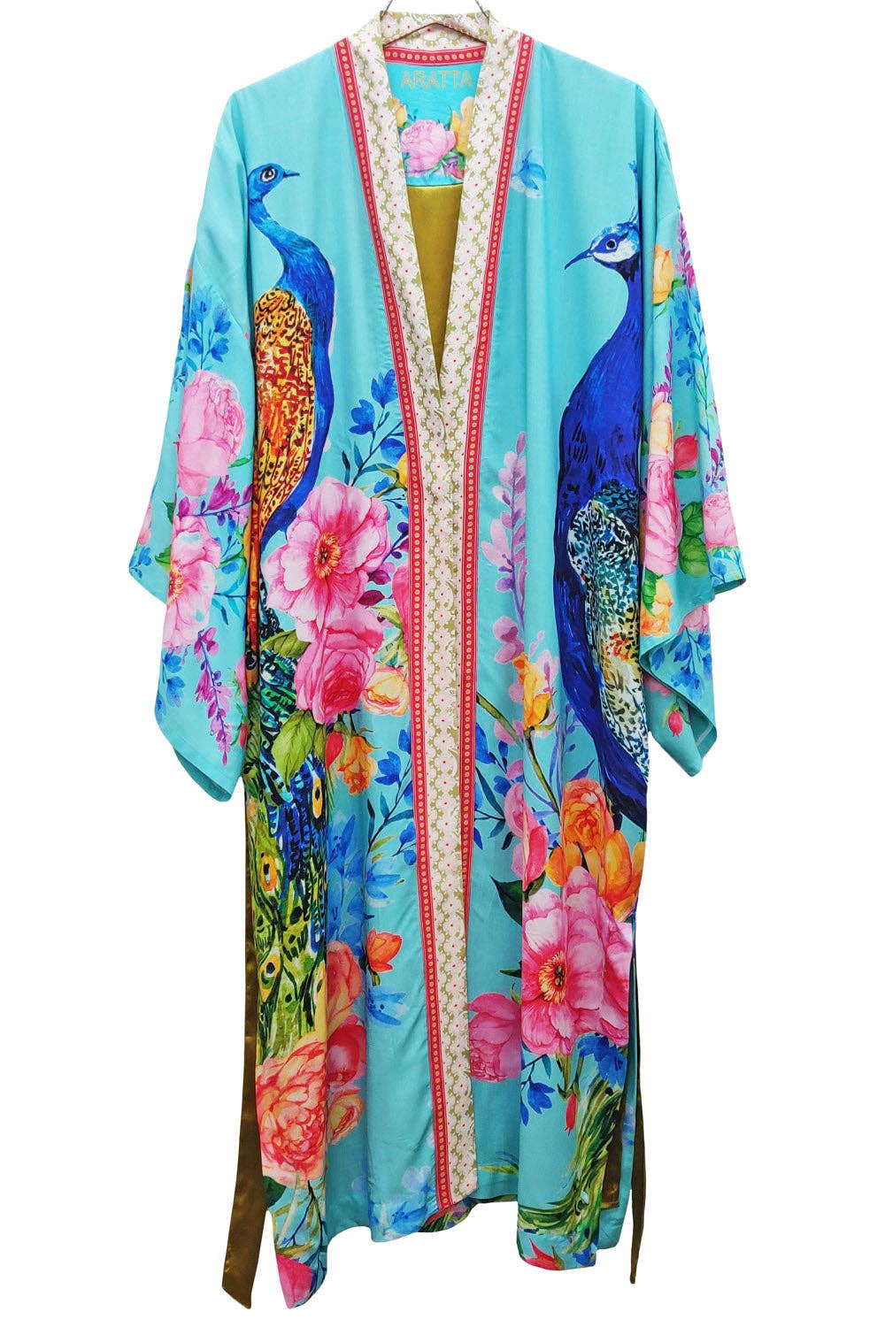 Blossom Fantasy Kimono Aqua Peacock