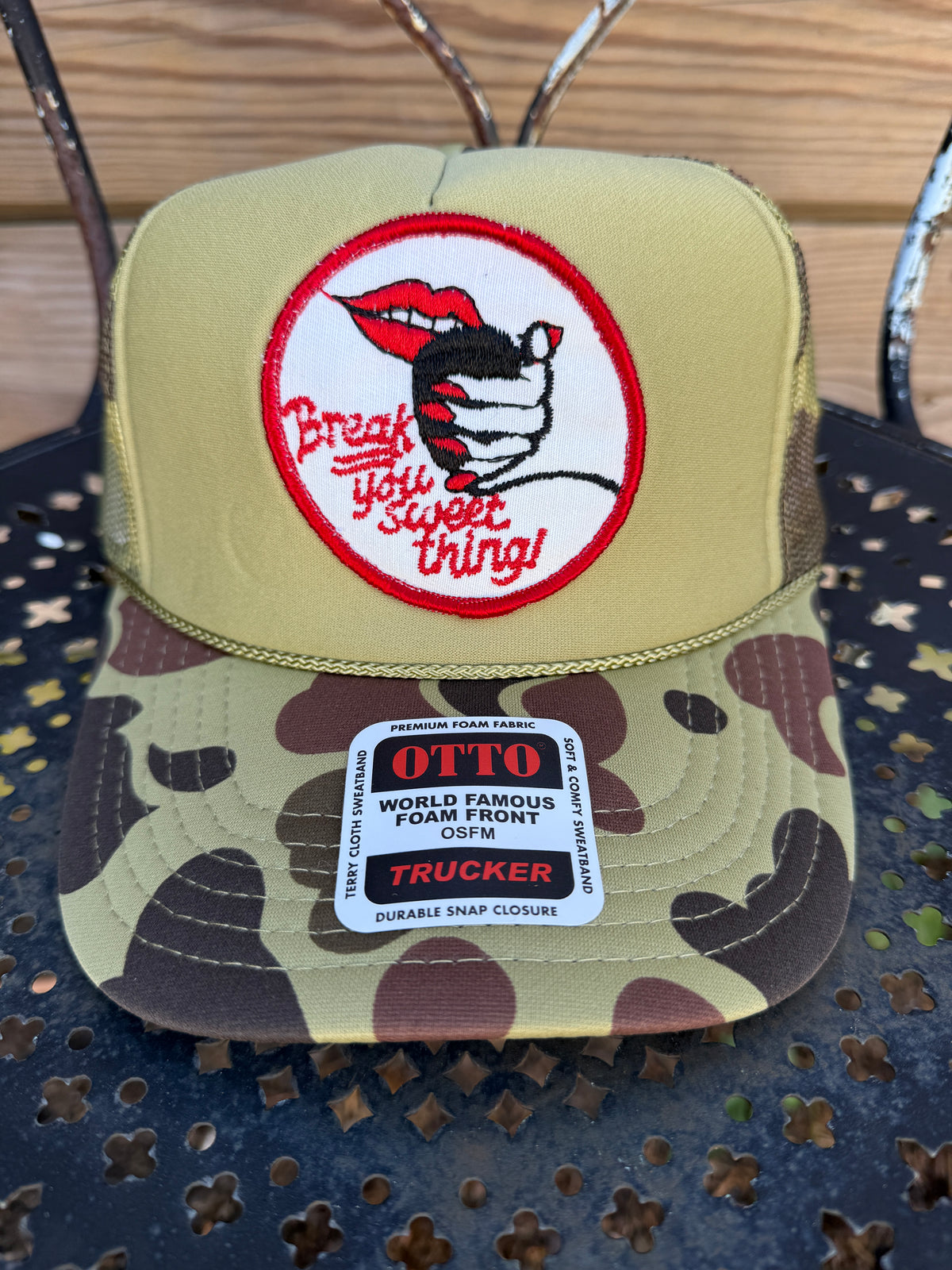 Trucker Hat featuring Vintage Patch- break you sweet thing