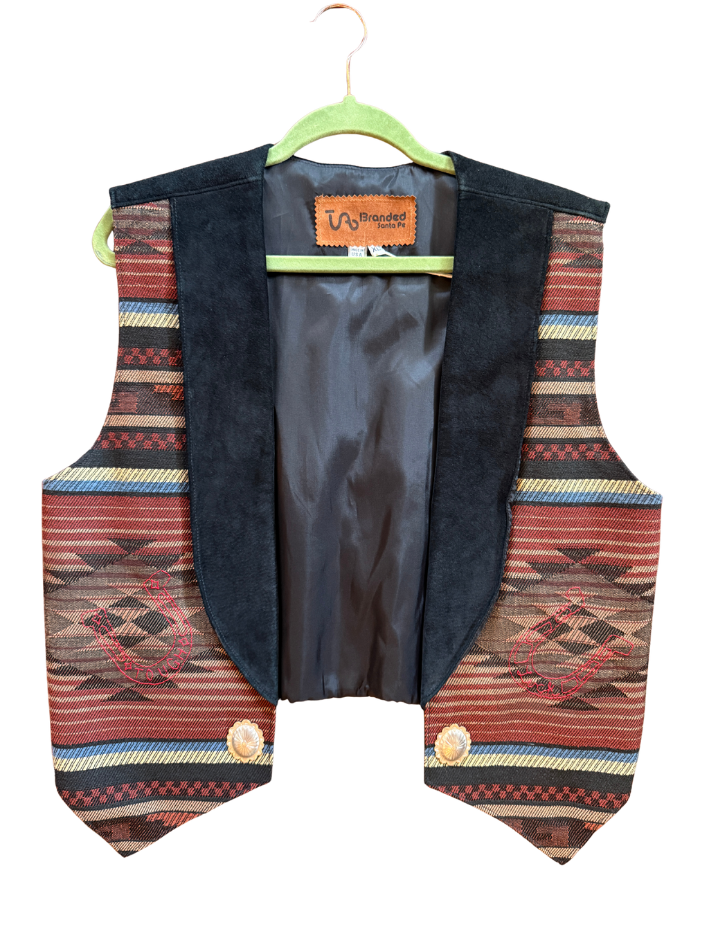 Vintage Branded Vest Hand Stitched by Schloss