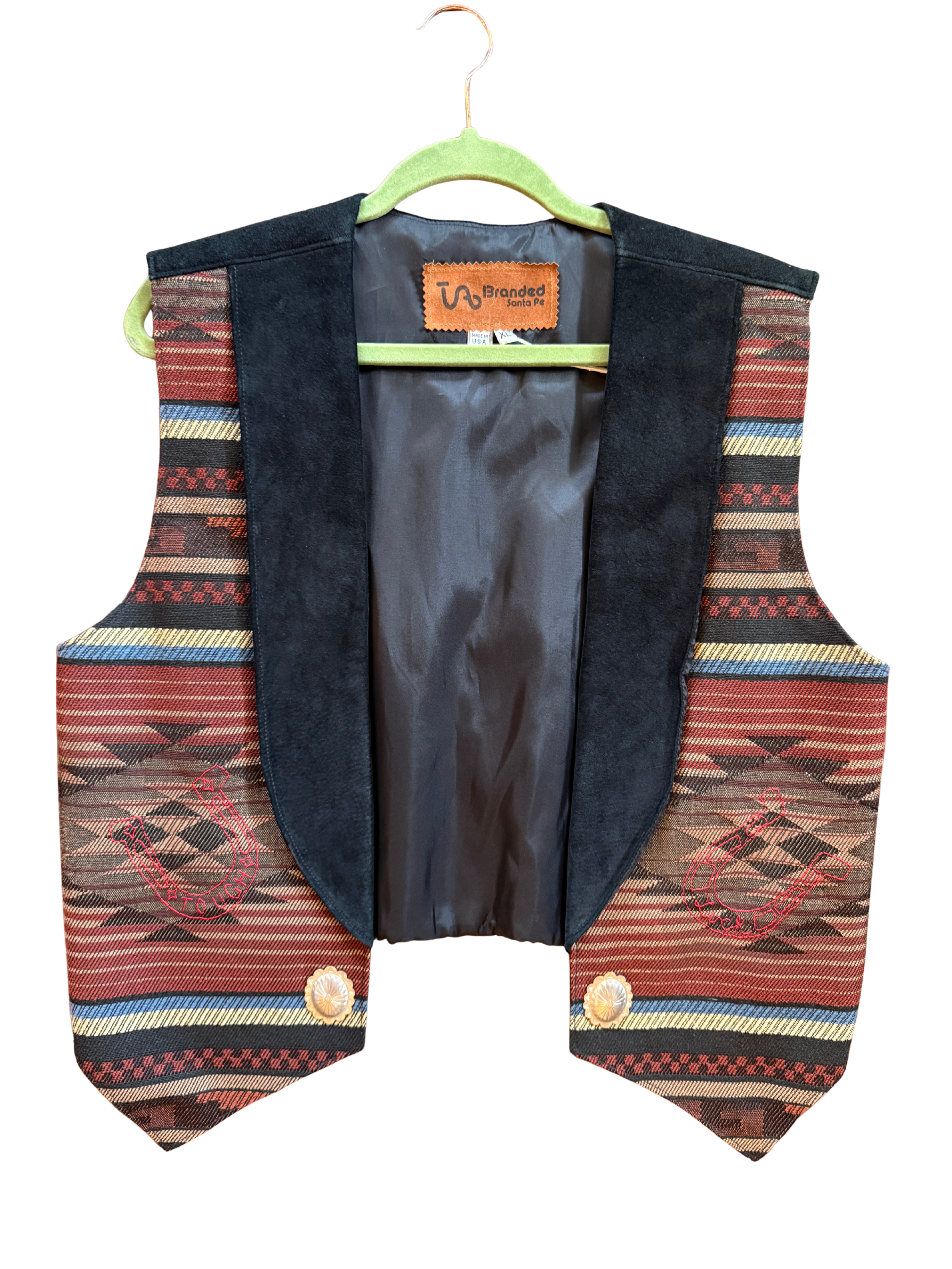 Vintage Branded Vest Hand Stitched by Schloss