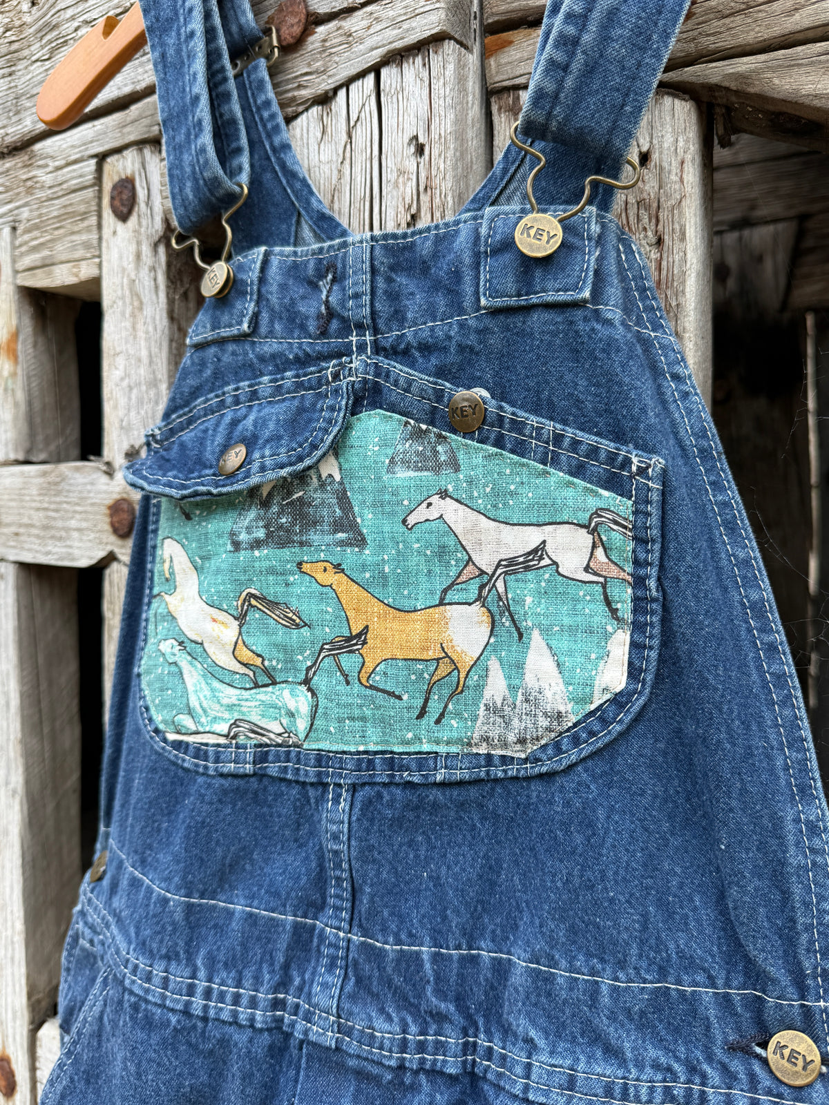 Wild Mustang Hand Sewn Overalls