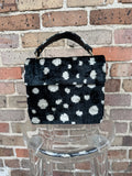 Rider Silk Bag Black and White Polka Dots