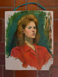 Vintage Portrait Study, c. 1970s–80s
Oil on canvas/board
