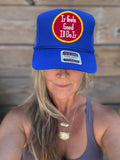Trucker Hat featuring Vintage Patch- it feels good