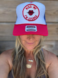 Trucker Hat featuring Vintage Patch- kiss me I’m sterile