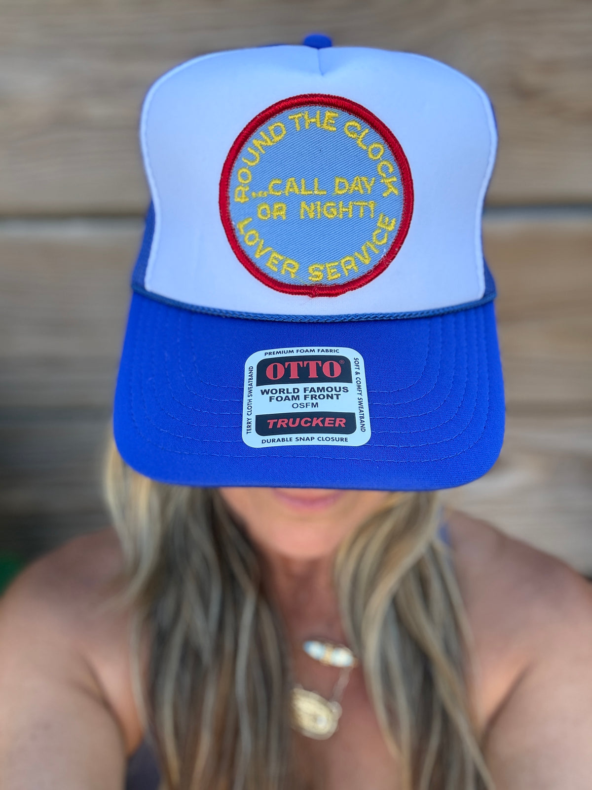 Trucker Hat featuring Vintage Patch- lover service