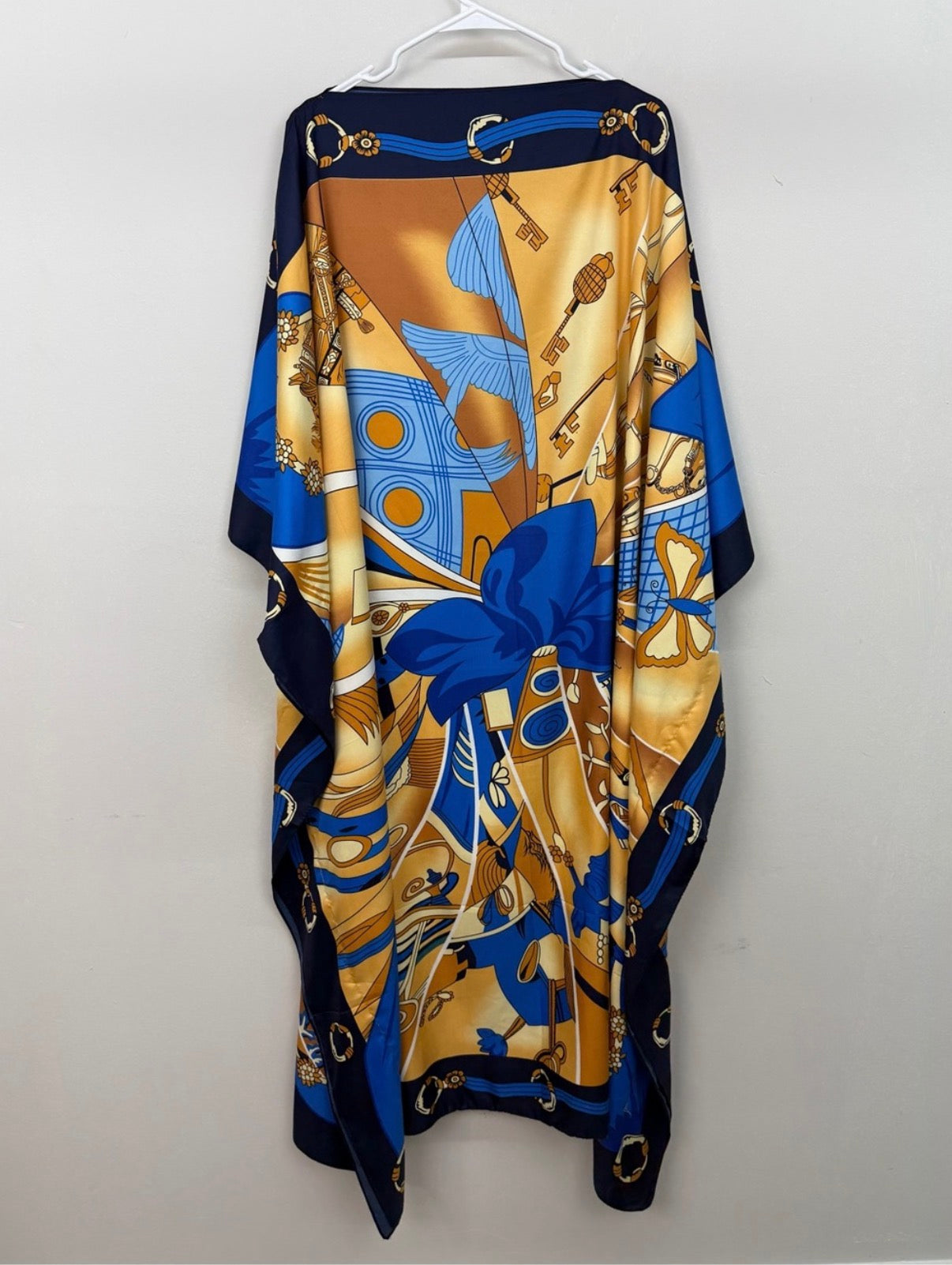 Gold and Blue Equestrian Caftan