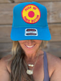 Trucker Hat featuring Vintage Patch- panic button