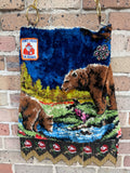 Don't Feed the Bears Handmade Vintage Tapestry