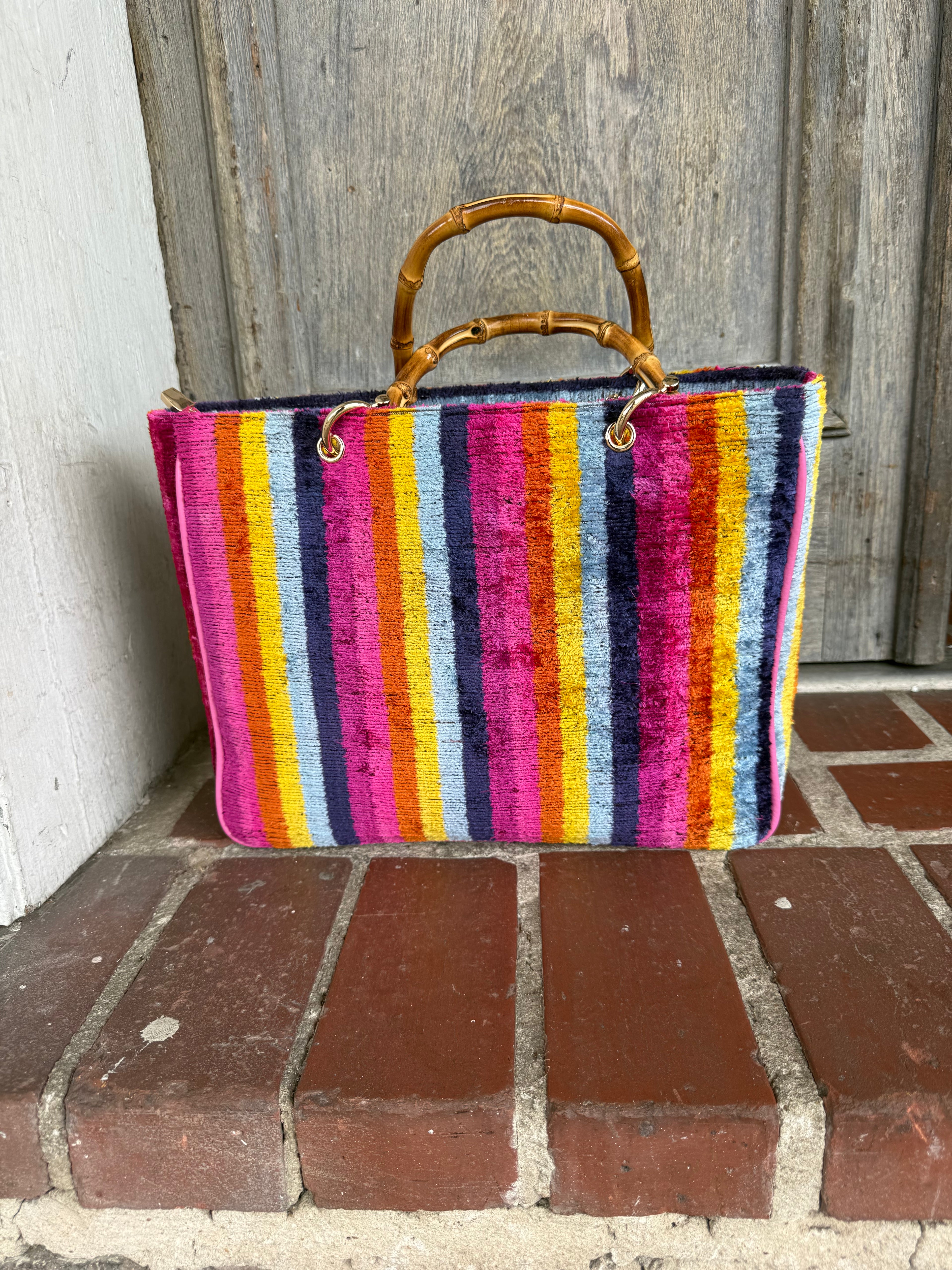 Zanzibar Silk Bag Rainbow