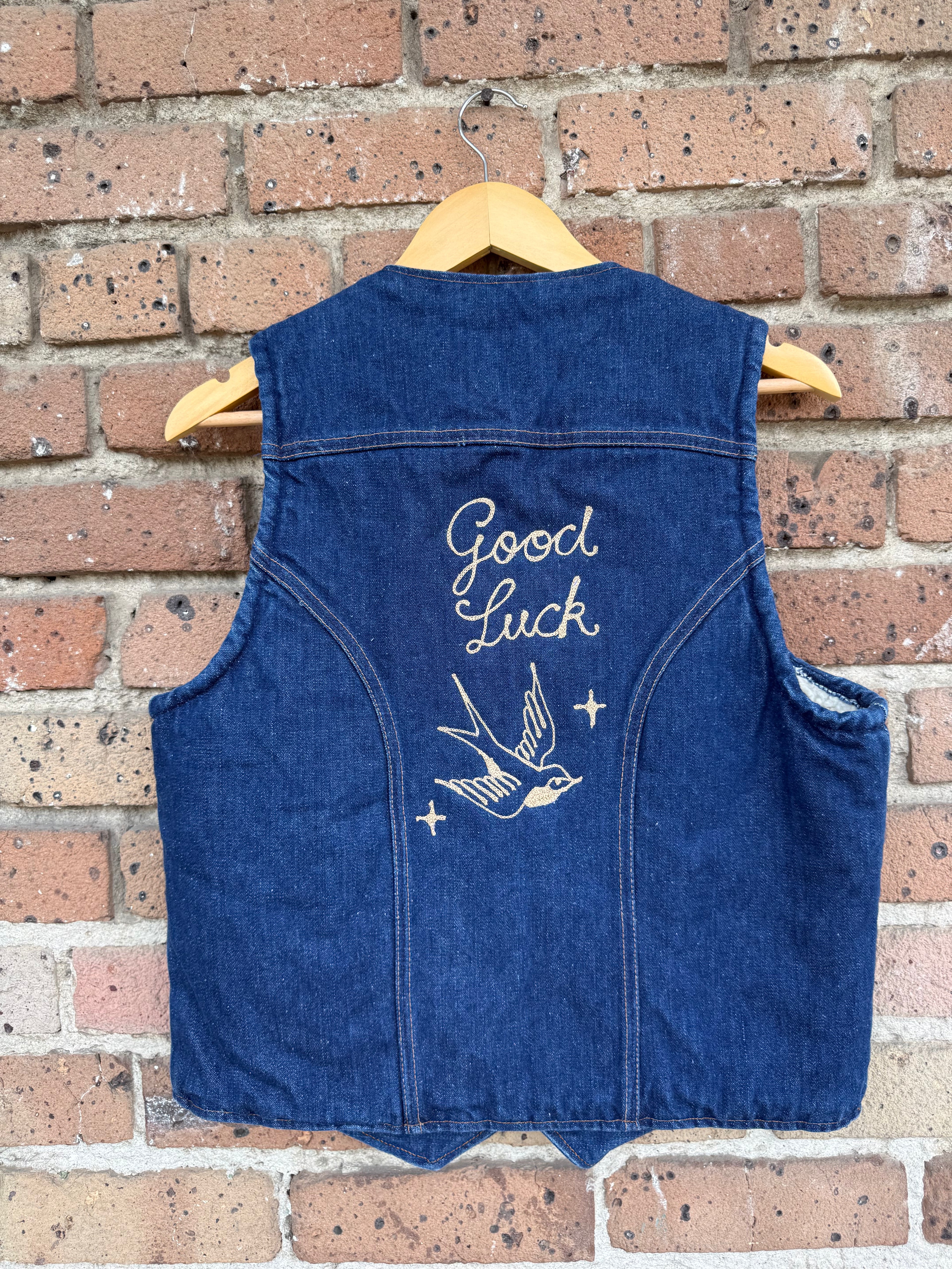 Good Luck Vest with Sparrow by Dressed