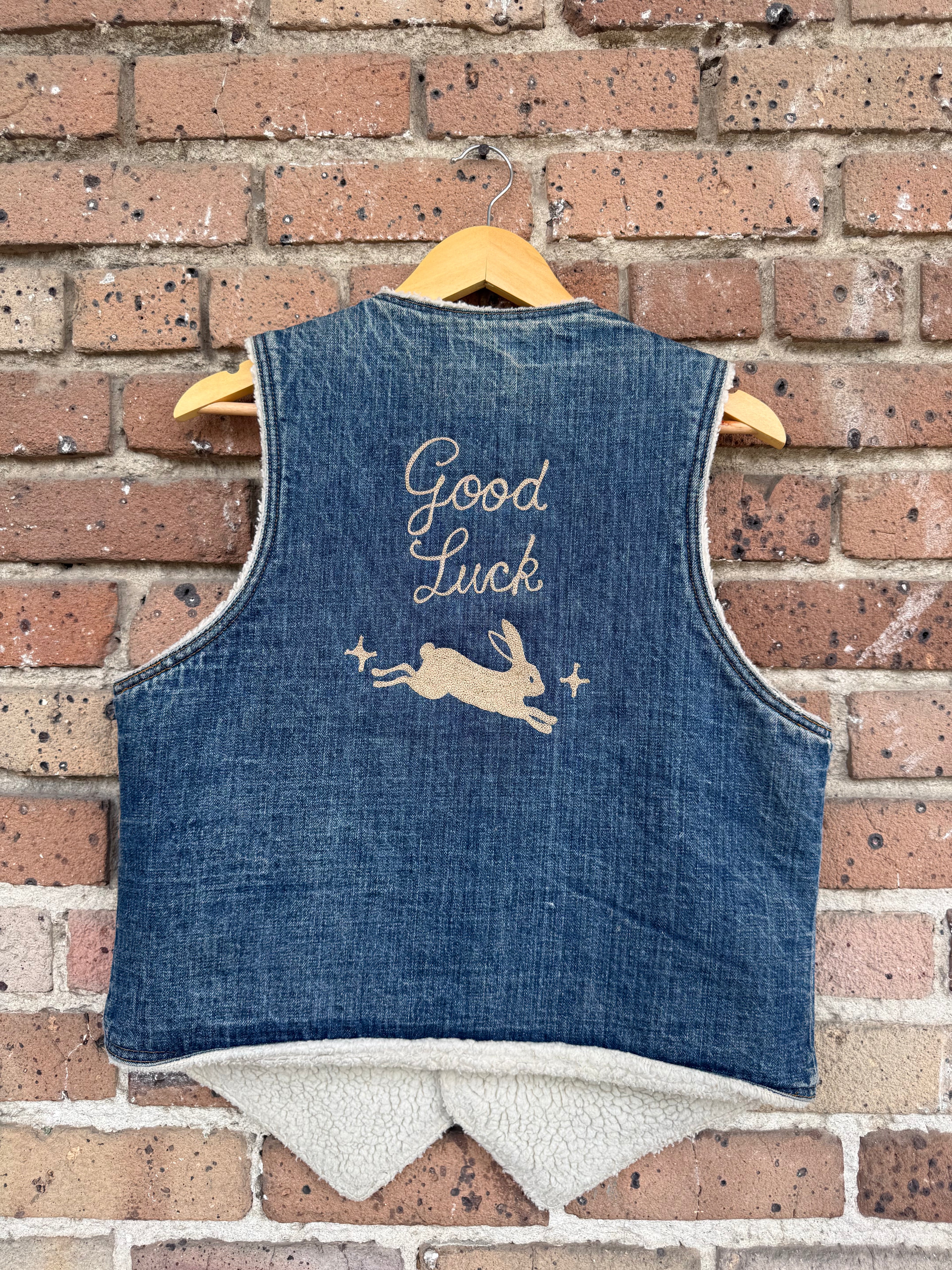 Good Luck Vest with Hare and Wool Lining by Dressed