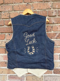 Good Luck Vest with Horse Shoe and Wool Lining by Dressed
