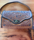 Vintage Hand Tooled Leather Purse
