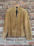 Renegade Spirit Brown Leather Jacket Women's made in USA Size Medium