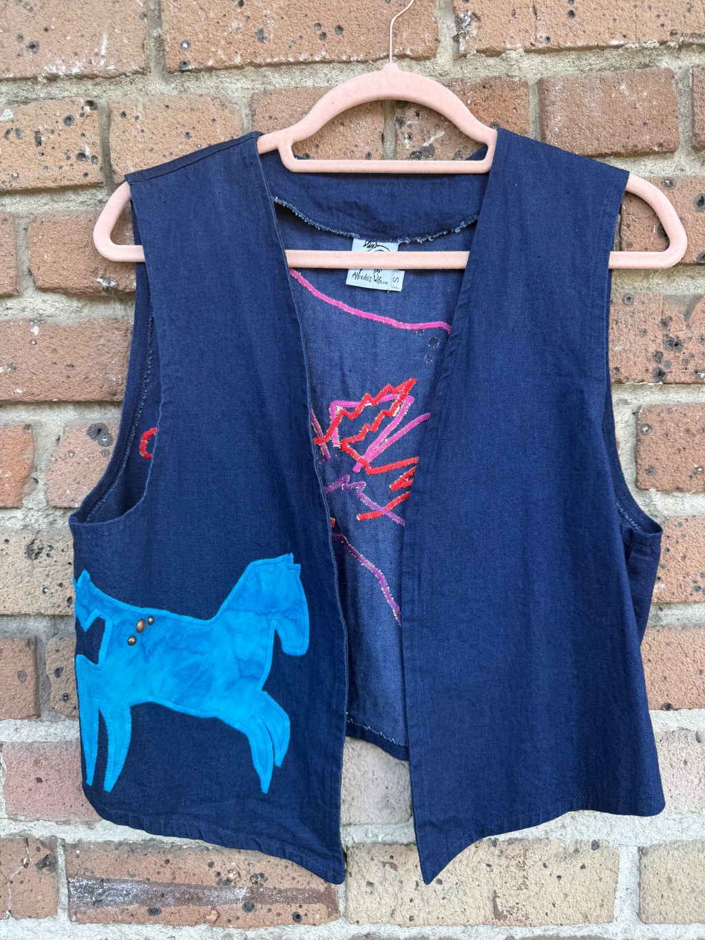VIntage Stallion Denim Vest