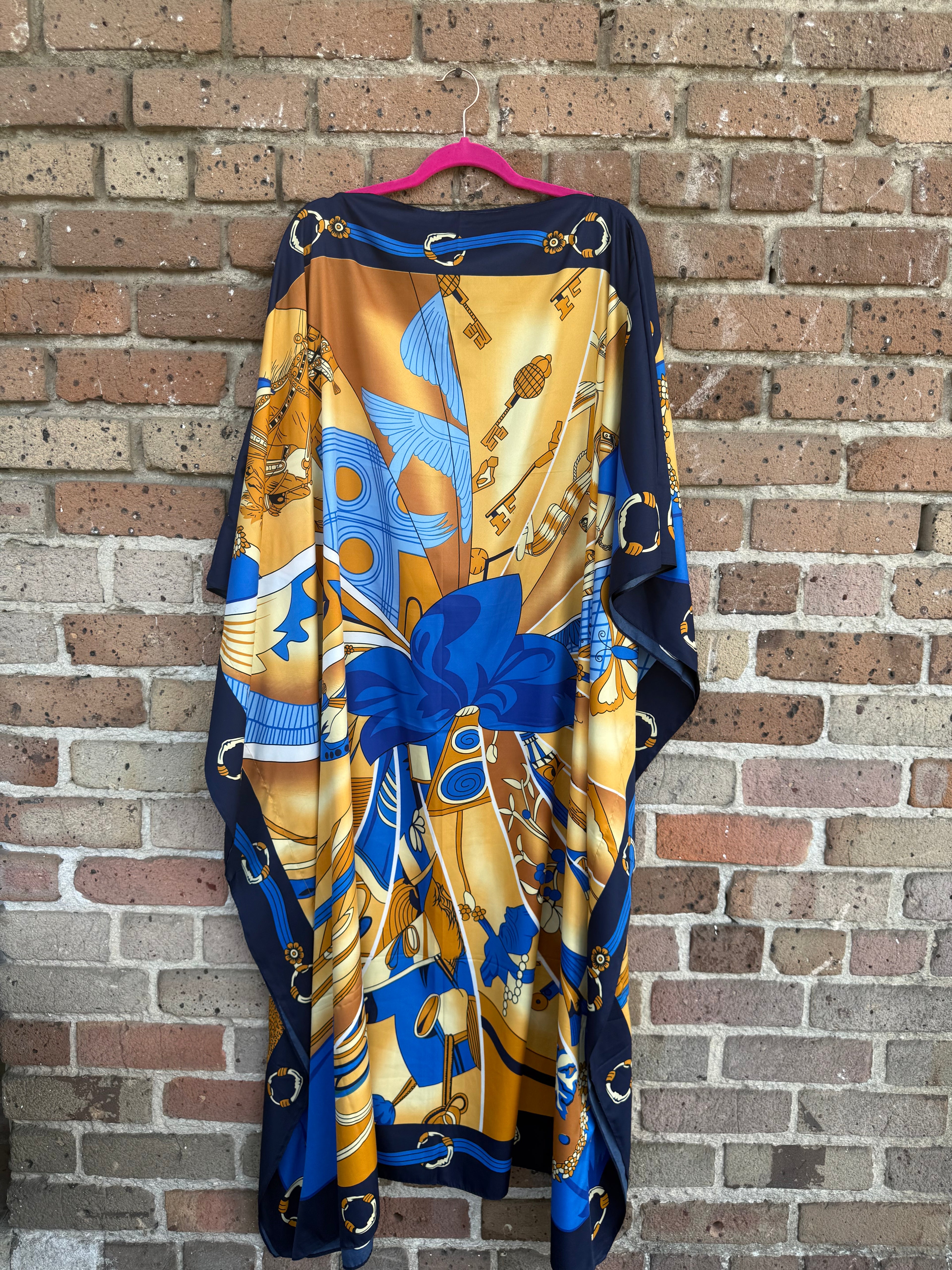 Navy and Gold Caftan