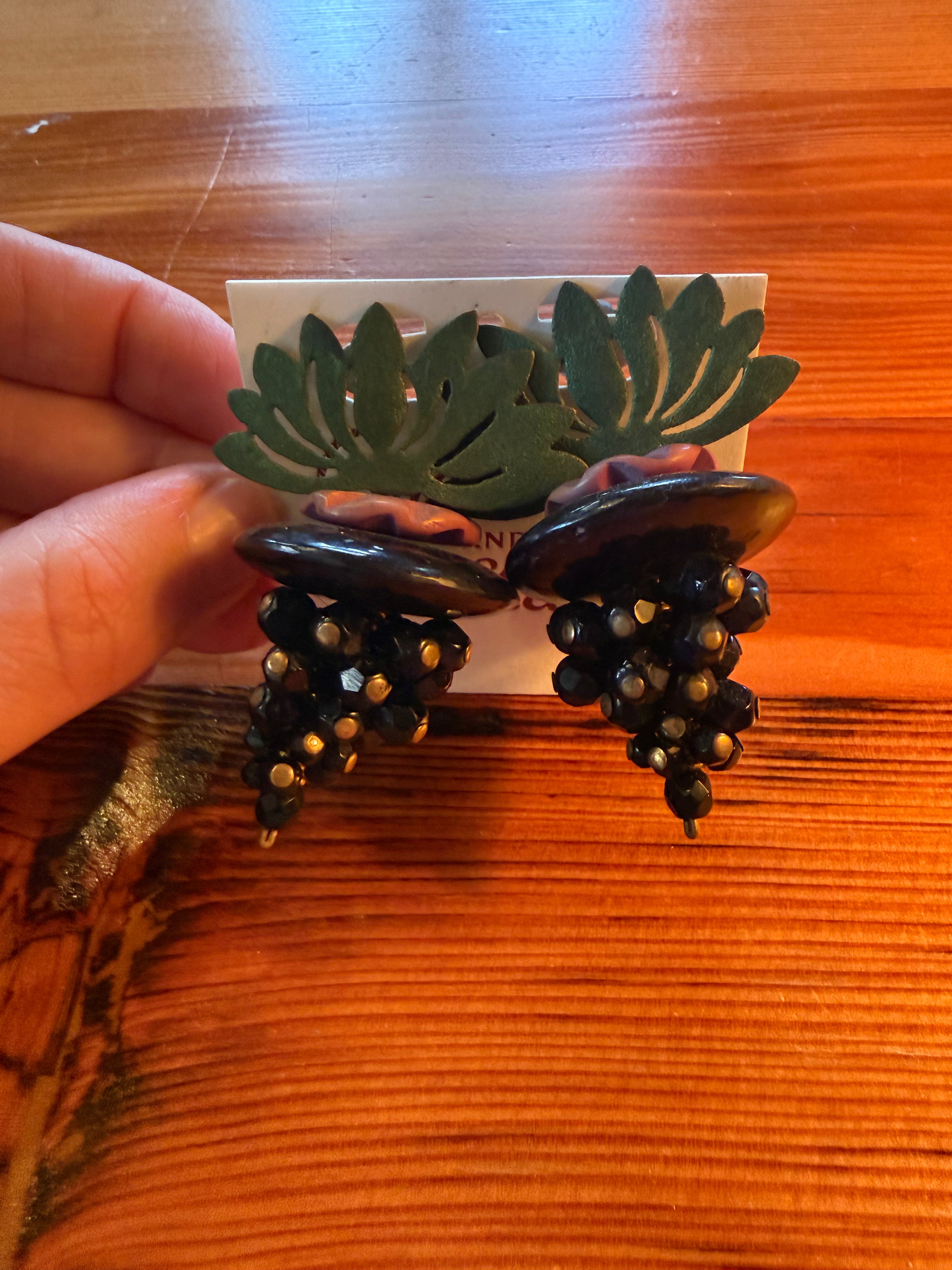 Vintage Grape Earrings