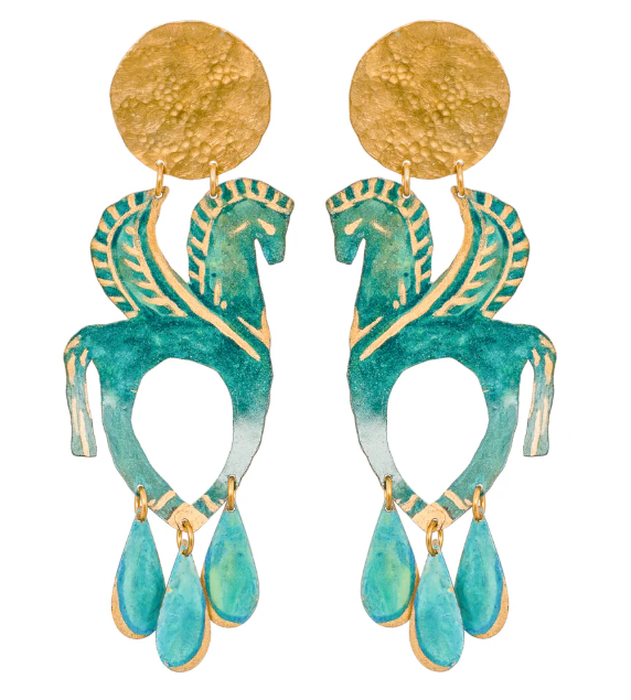 We Dream in Colour Winged Pegasus Earrings