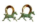 Keeneland Horse Earring in Porcelain Blue