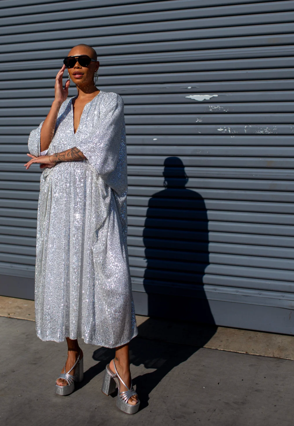 Diamond Dust Sequin Goddess Caftan