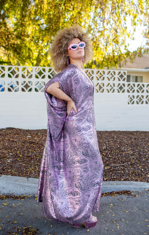 Jennafer Grace Violet Current Sequin Caftan