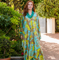 Jennafer Grace Voglia Blue Kaftan Caftan Dress