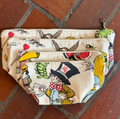 Alice in Wonderland Bag Vintage Fabric Large