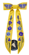 Citrine with California Blue Bells Mojave Desert Silk Tie