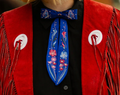 September Sapphire with Aster Birthday Botanicals Silk Tie