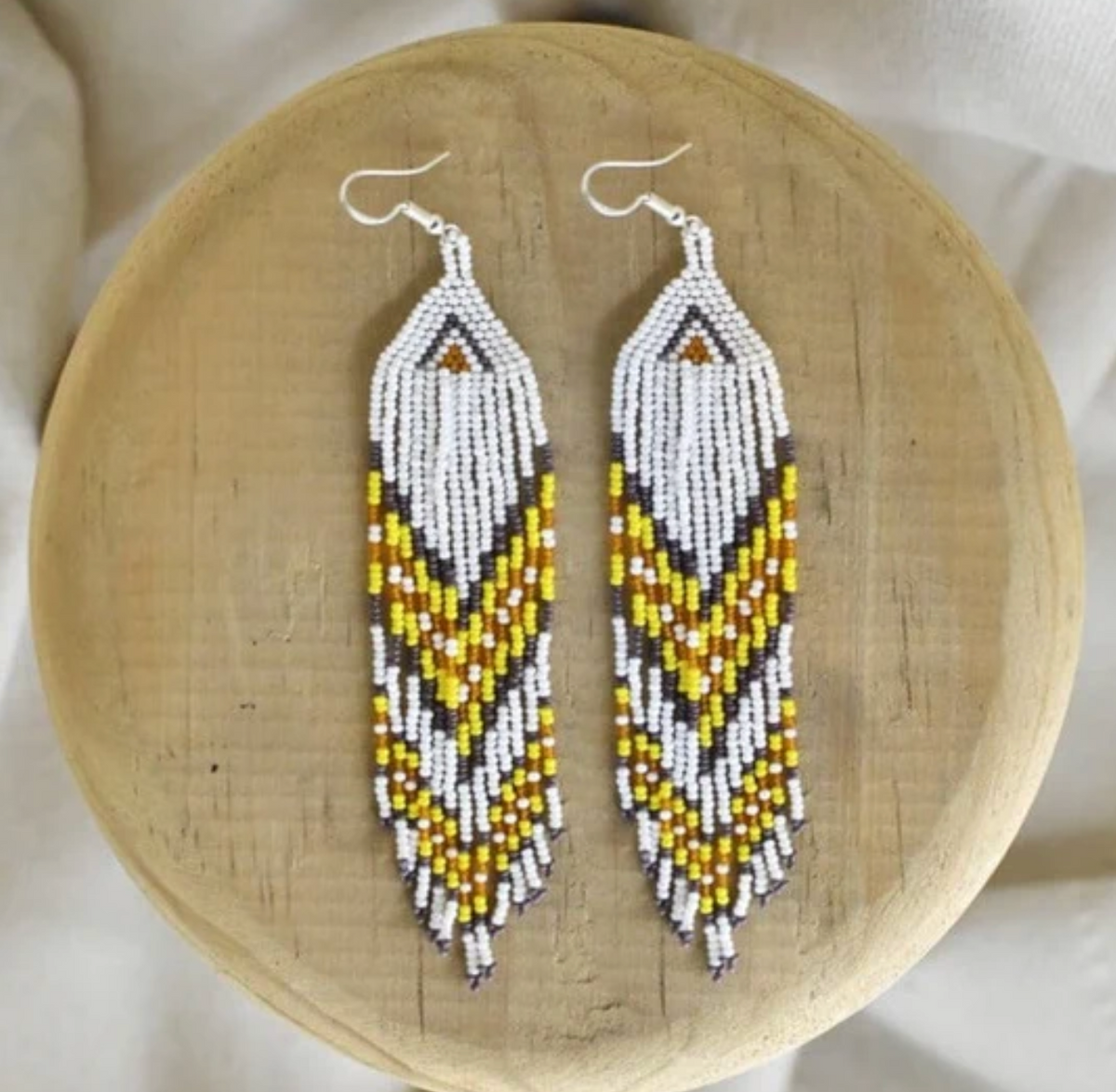 Red Hawktail Earrings