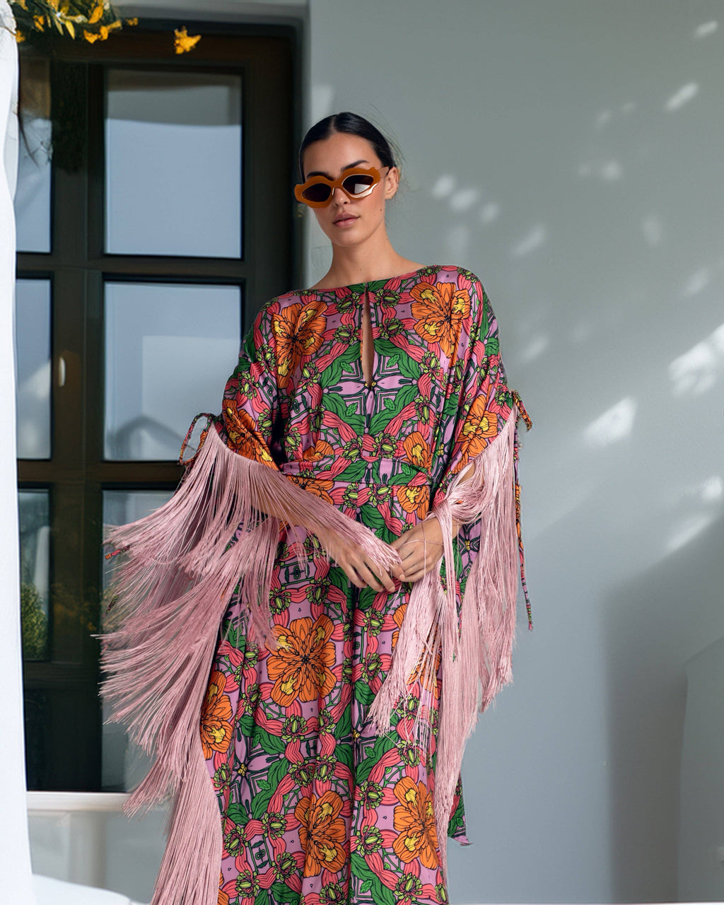 Blossom Fringe Kaftan