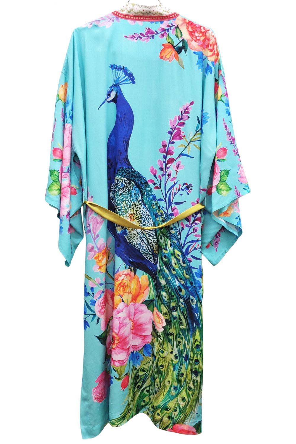 Blossom Fantasy Kimono Aqua Peacock