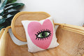 Heart Eye Knit Pillow